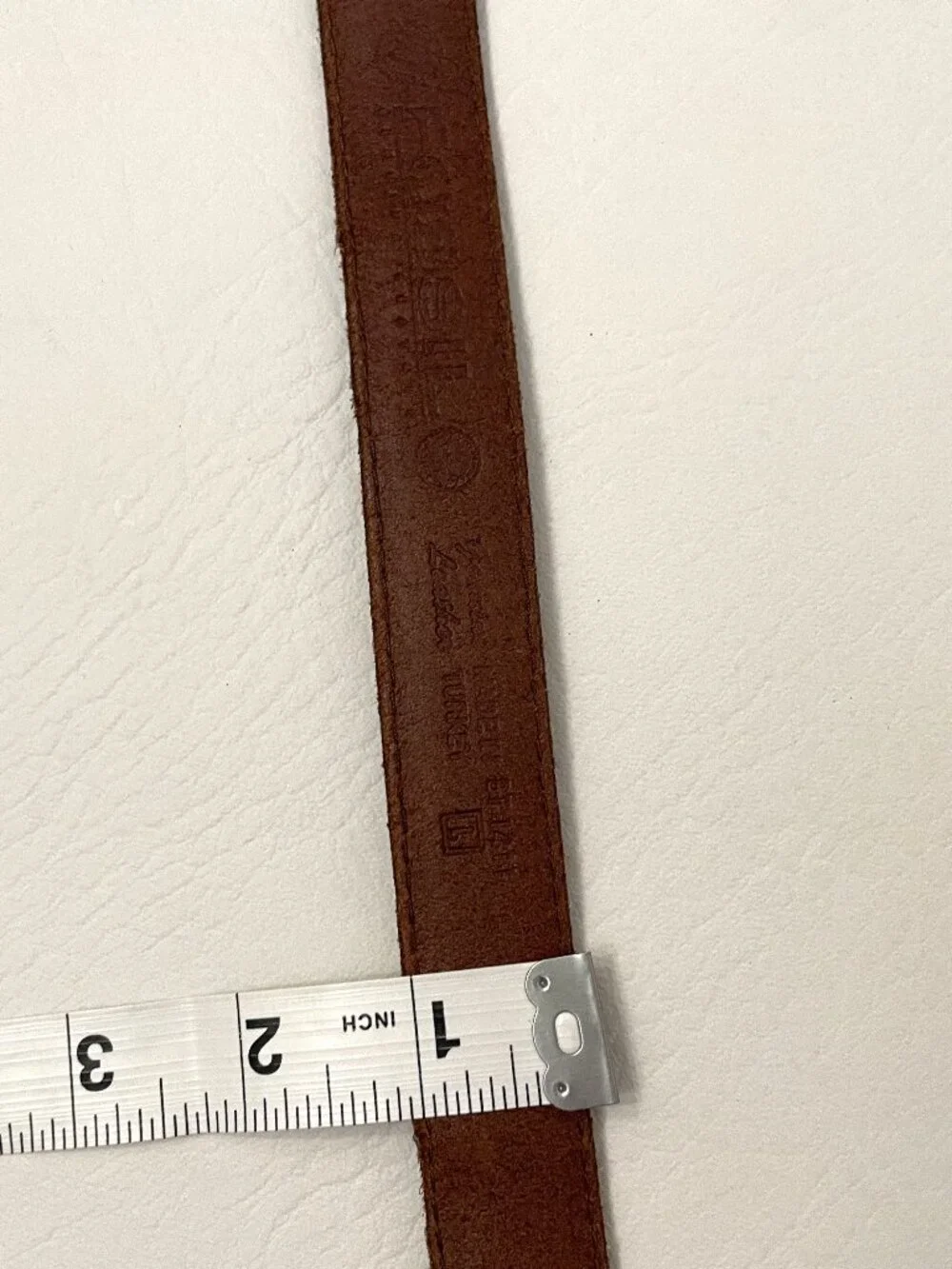 Vintage Fossil Leather Belt Women's Large Brown Patchwork  BT1411 Colorblock Y2K